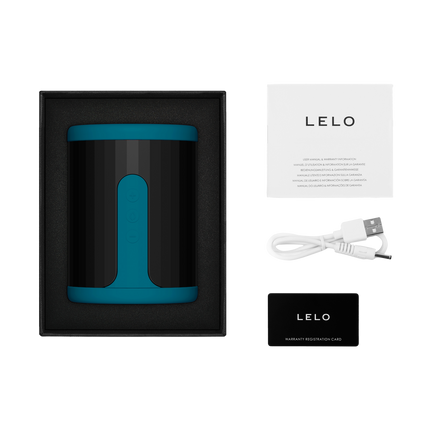 LELO - F2S Master Blaster- Stamina Trainer & Stroker - App Control - Blauwgroen-Rimbastore.com