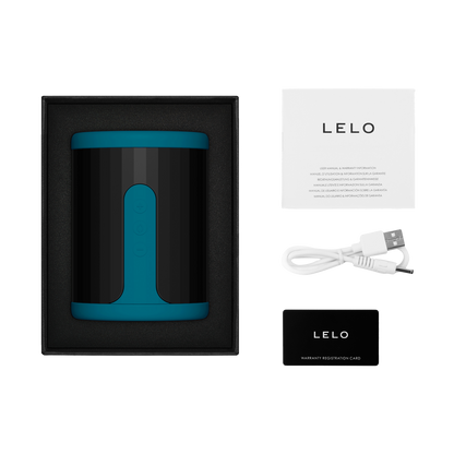LELO - F2S Master Blaster- Stamina Trainer & Stroker - App Control - Blauwgroen-Rimbastore.com