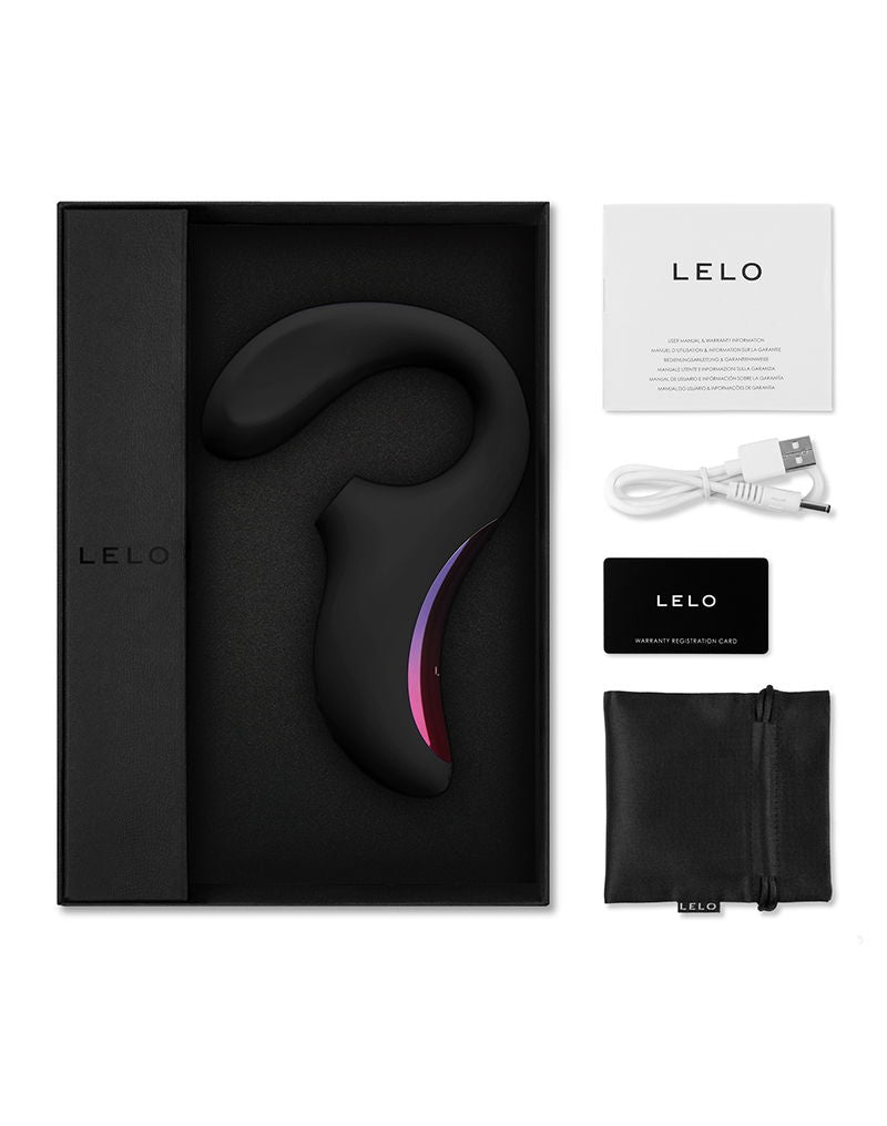 Lelo - Enigma - G-spot en Luchtdruk Vibrator - Zwart-Erotiekvoordeel.nl