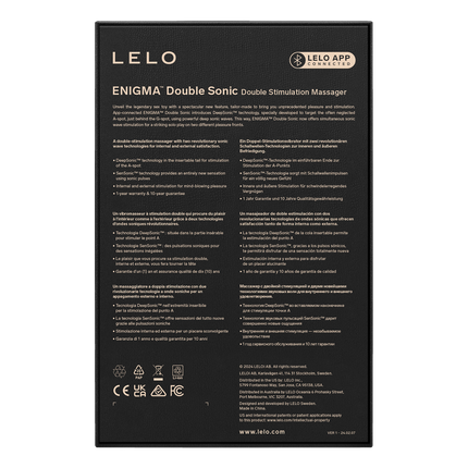 Lelo - Enigma Double Sonic - Drievoudige stimulatie - App Control - Paars-Rimbastore.com