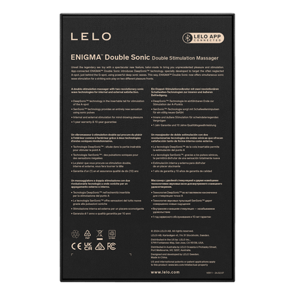 Lelo - Enigma Double Sonic - Drievoudige stimulatie - App Control - Paars-Erotiekvoordeel.nl