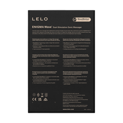 Lelo - Enigma Wave - G-spot en Luchtdruk Vibrator - Zwart-Erotiekvoordeel.nl