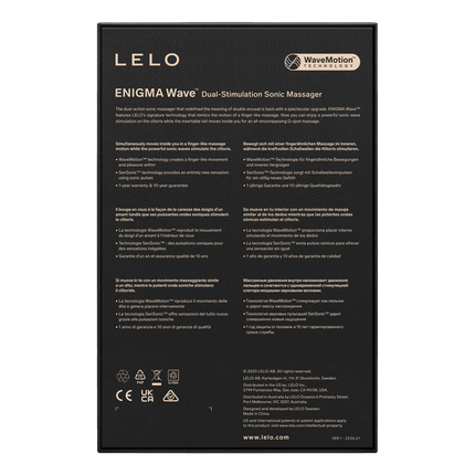 Lelo - Enigma Wave - G-spot en Luchtdruk Vibrator - Paars-Rimbastore.com