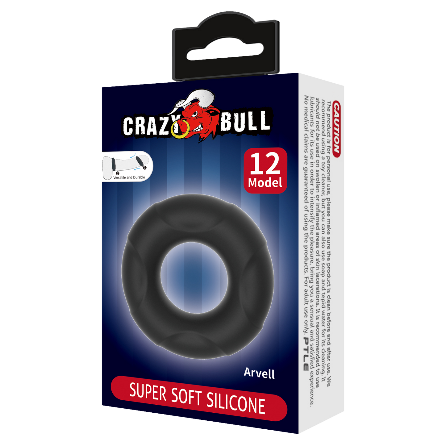 Crazy Bull - Arvell - Cockring - Model 12 - Zwart-Rimbastore.com
