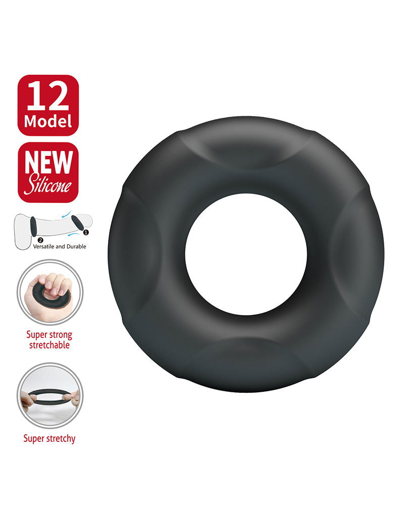 Crazy Bull - Arvell - Cockring - Model 12 - Zwart-Rimbastore.com