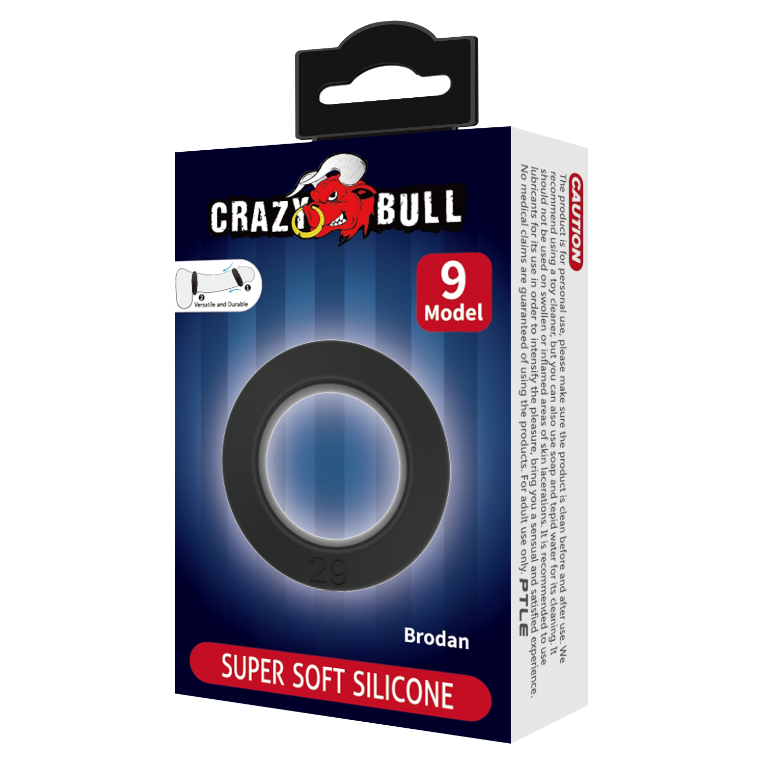Crazy Bull - Brodan - Cockring - Model 9 - Zwart-Rimbastore.com