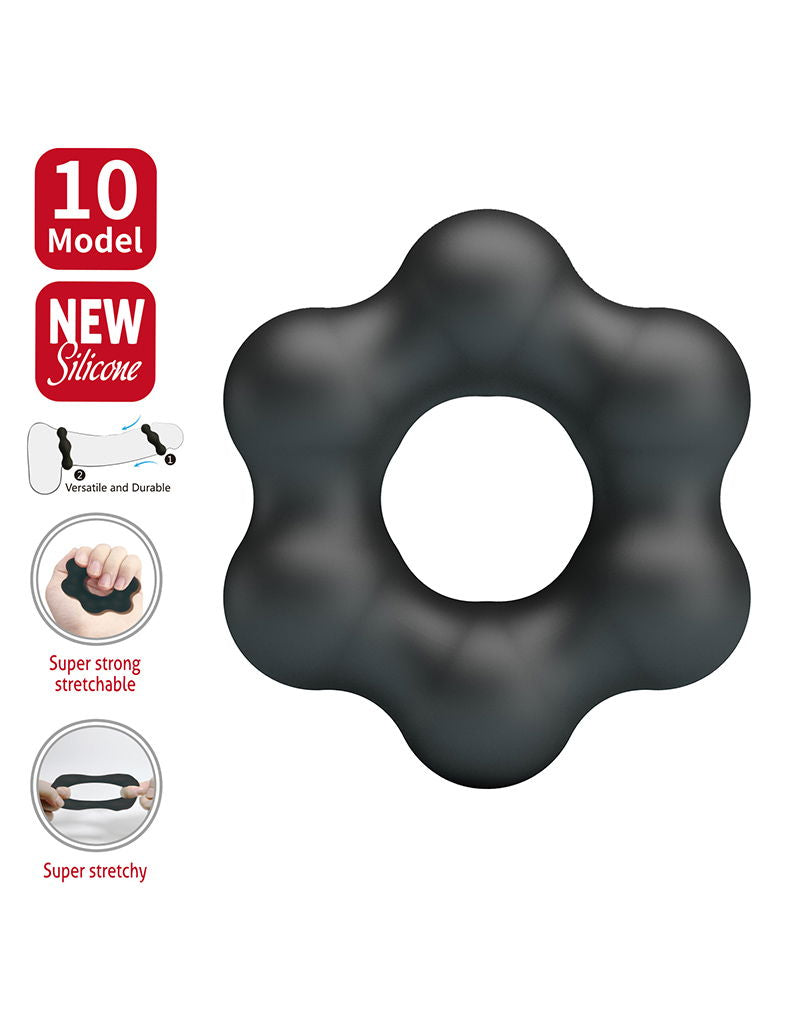 Crazy Bull - Clauzell - Cockring - Model 10 - Zwart-Rimbastore.com