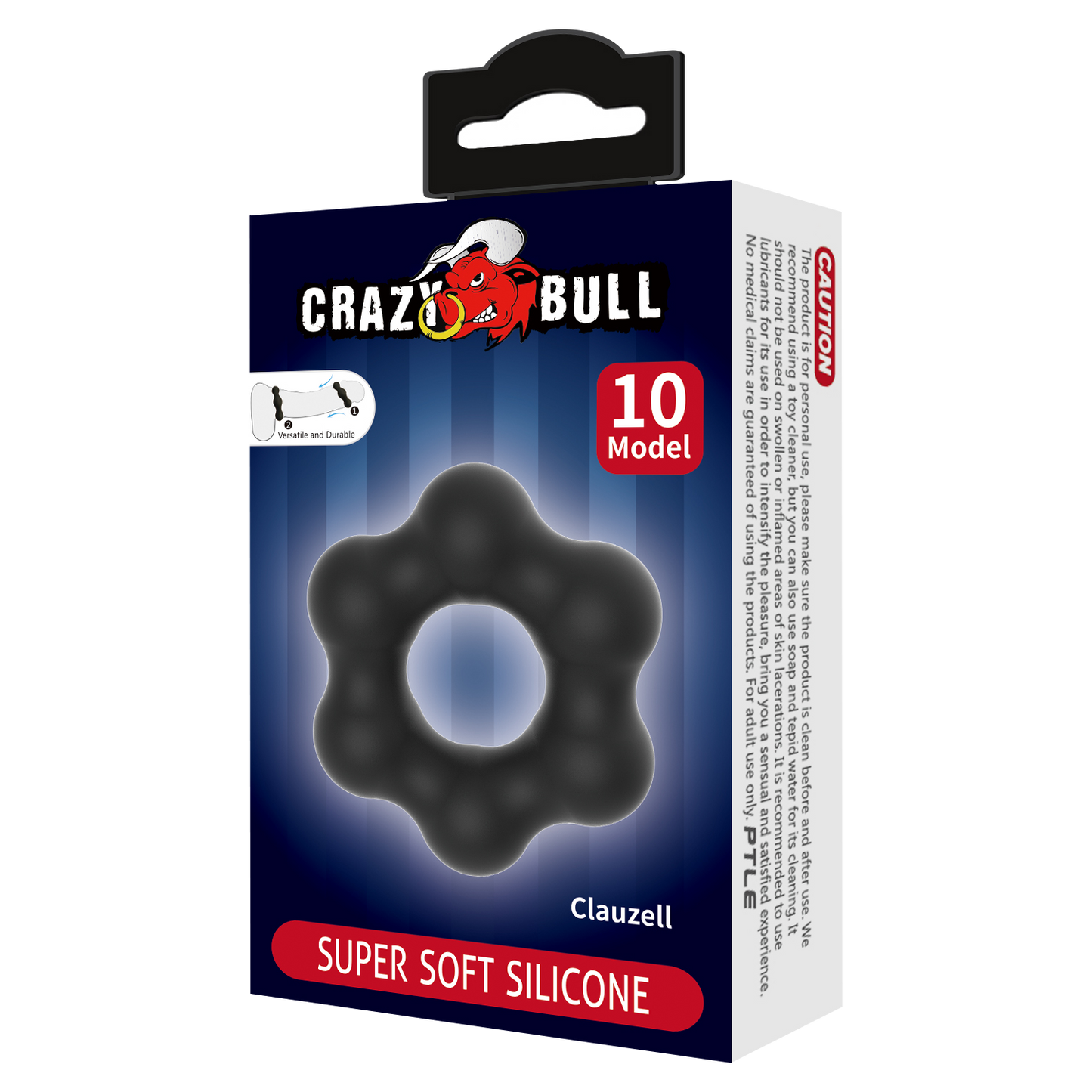 Crazy Bull - Clauzell - Cockring - Model 10 - Zwart-Rimbastore.com