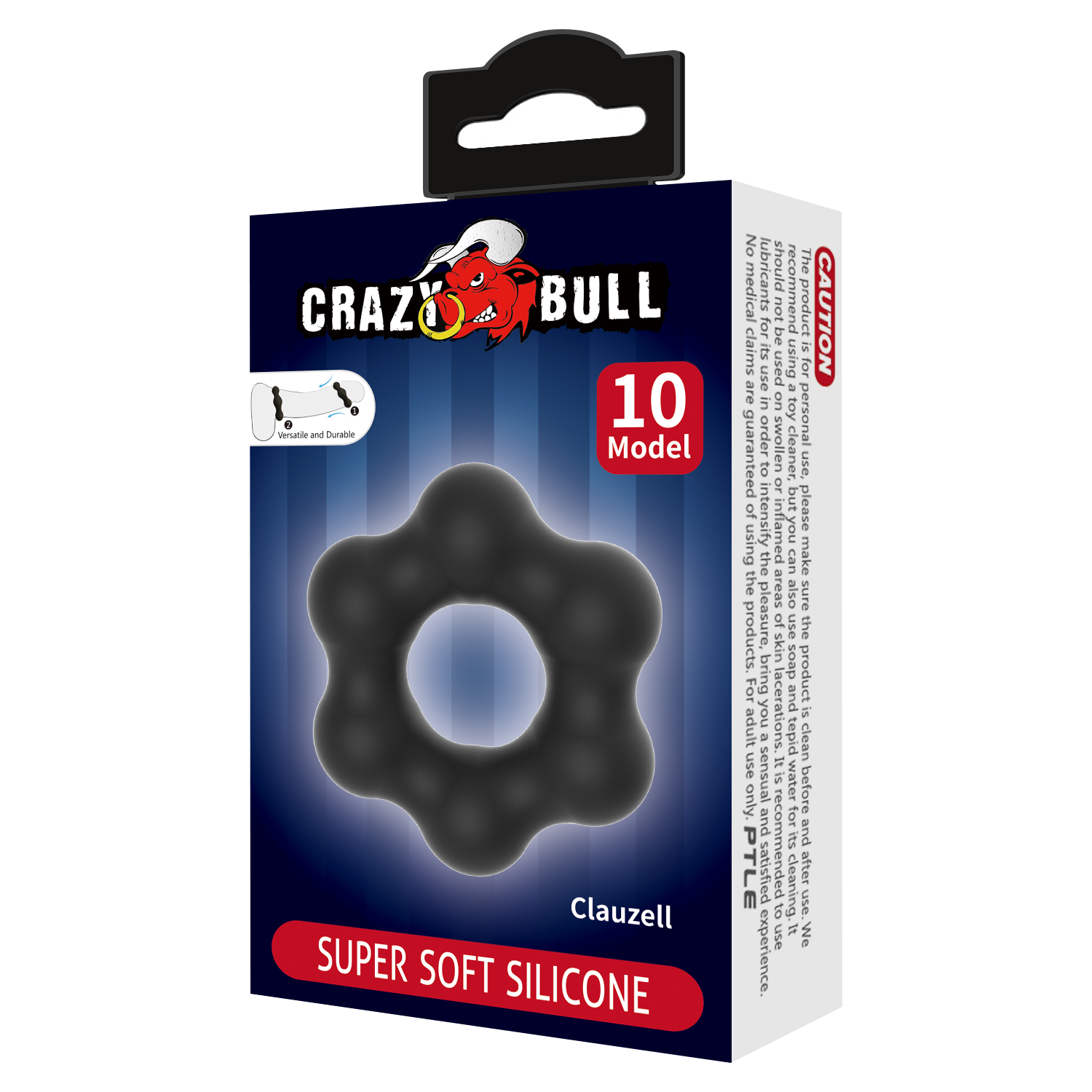 Crazy Bull - Clauzell - Cockring - Model 10 - Zwart-Rimbastore.com