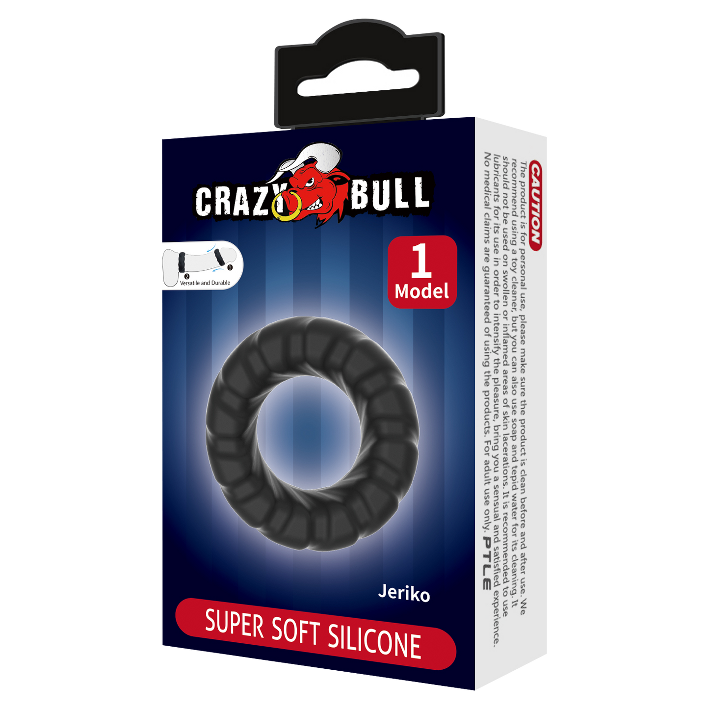 Crazy Bull - Jeriko - Cockring - Model 1 - Zwart-Rimbastore.com