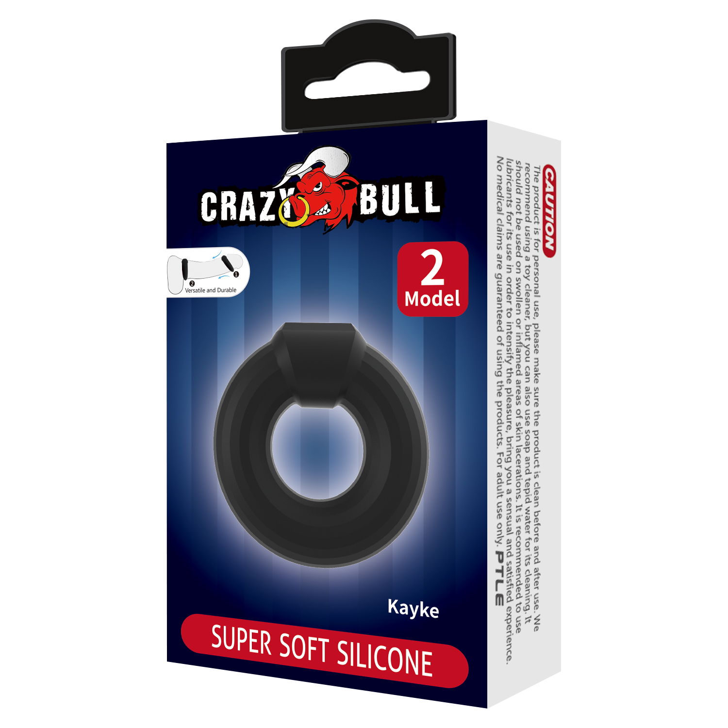 Crazy Bull - Kayke - Cockring - Model 2 - Zwart-Rimbastore.com