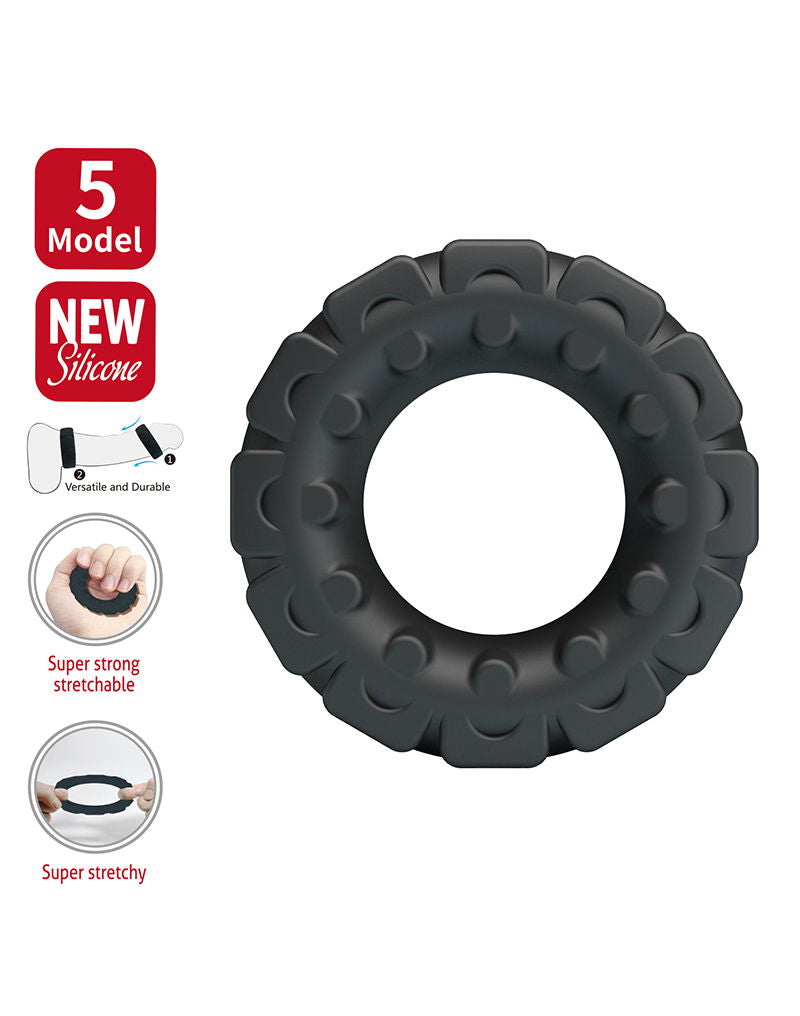 Crazy Bull - Laiden - Cockring - Model 5 - Zwart-Rimbastore.com