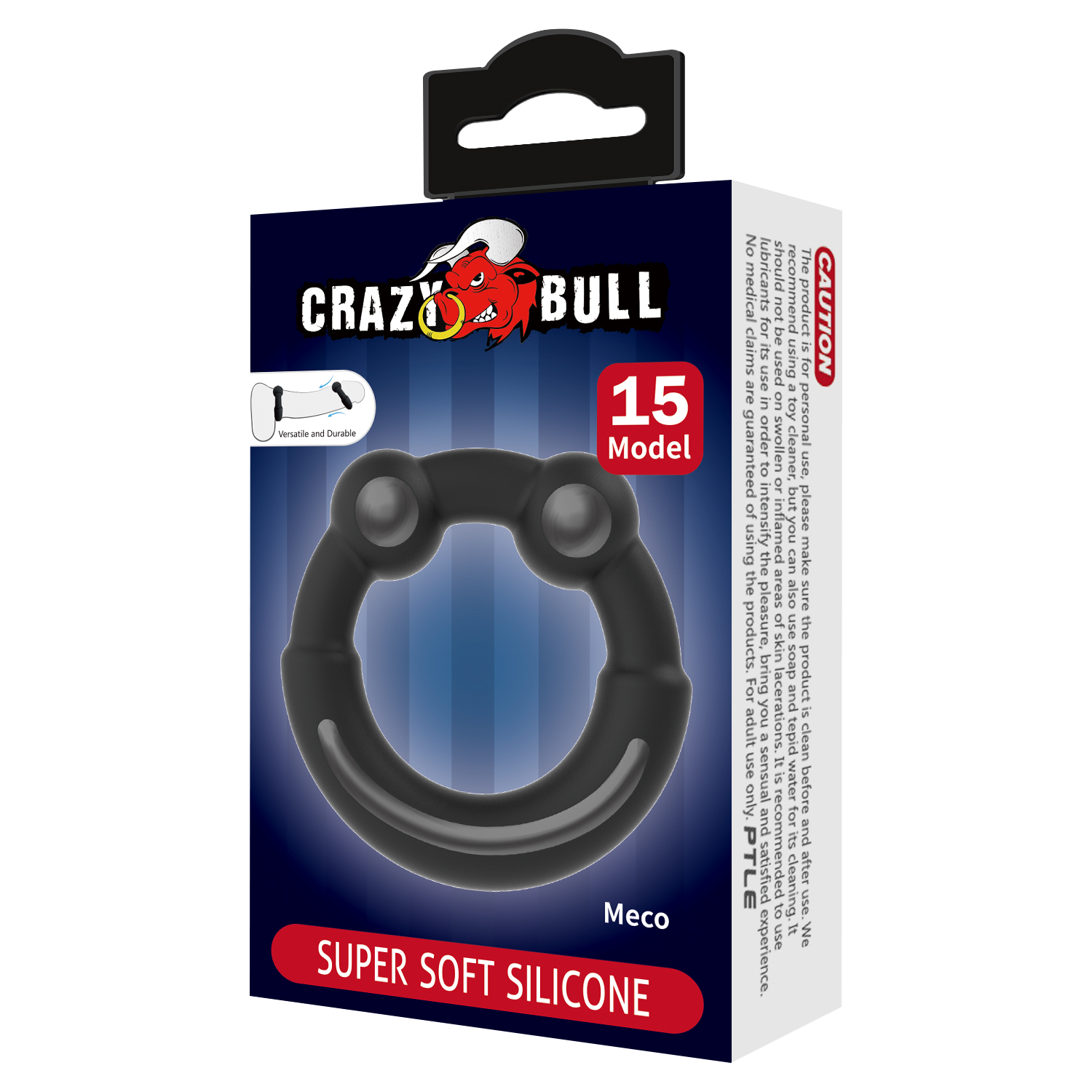 Crazy Bull - Meco - Cockring - Model 15 - Zwart-Rimbastore.com