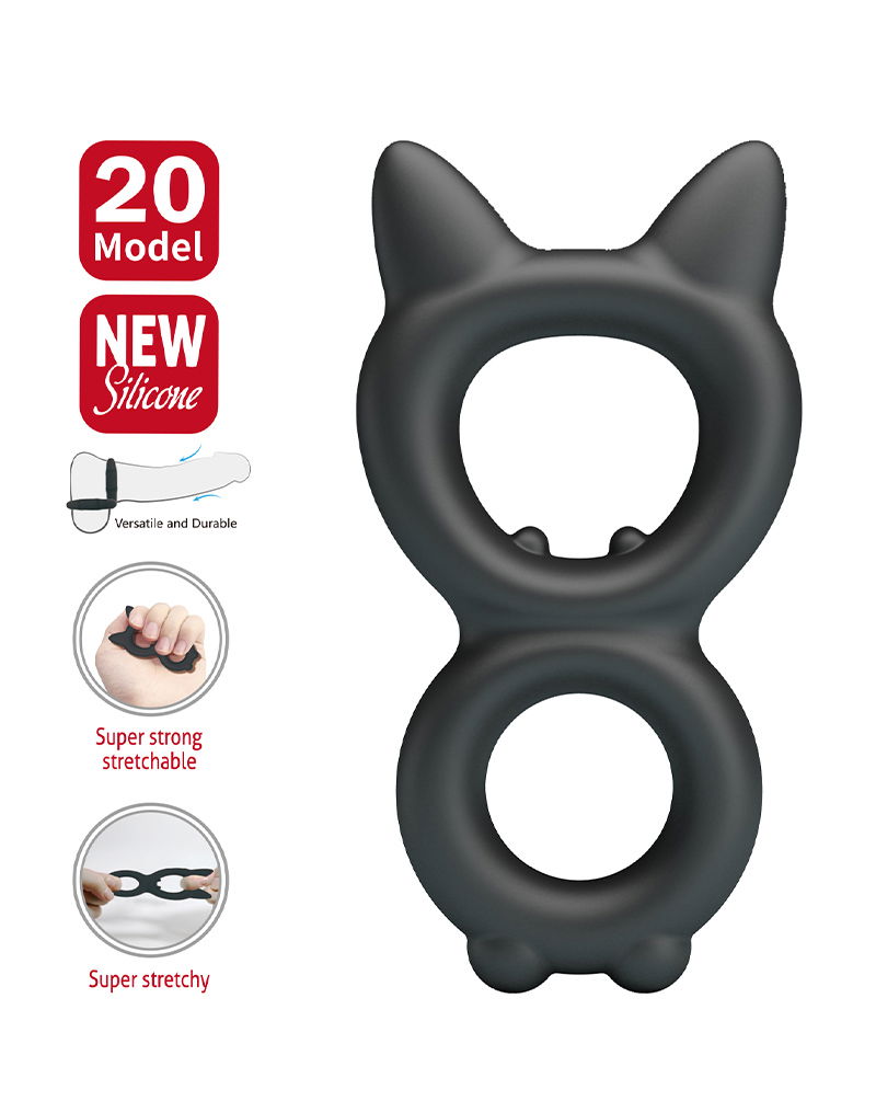 Crazy Bull - Toran - Cockring - Model 20 - Zwart-Rimbastore.com