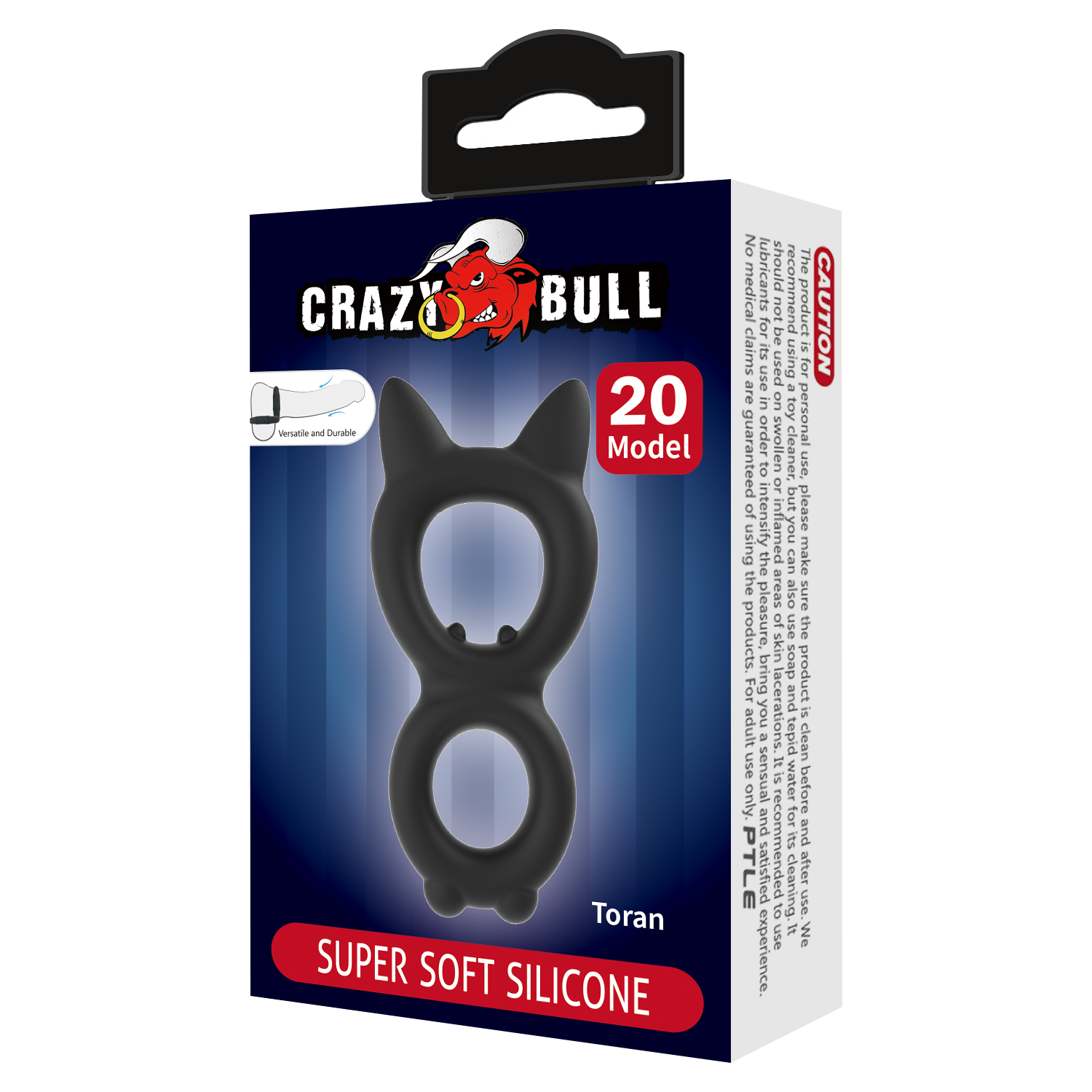 Crazy Bull - Toran - Cockring - Model 20 - Zwart-Rimbastore.com