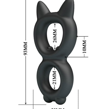 Crazy Bull - Toran - Cockring - Model 20 - Zwart-Rimbastore.com