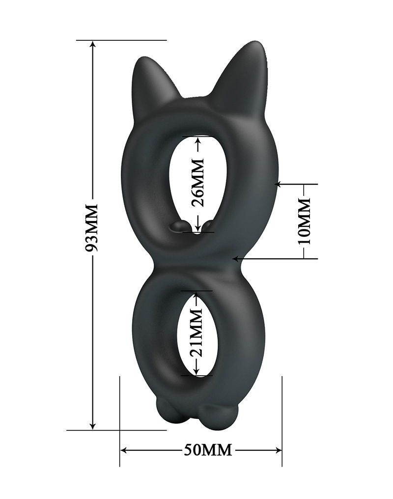 Crazy Bull - Toran - Cockring - Model 20 - Zwart-Rimbastore.com