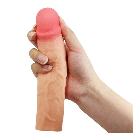 Pretty Love - Derek - Realistische Penis Sleeve - 215mm - Lichte Huidskleur-Rimbastore.com