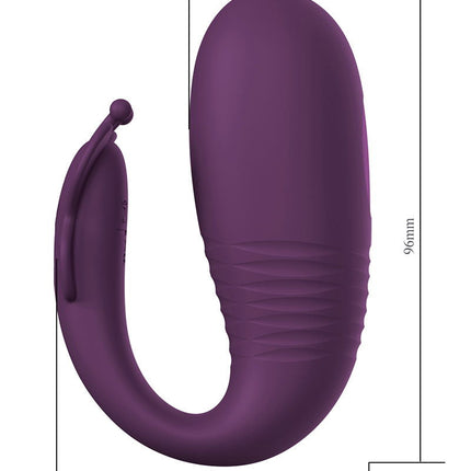 Pretty Love - Klay - Stotende Ei-vibrator - App Control - Paars-Rimbastore.com