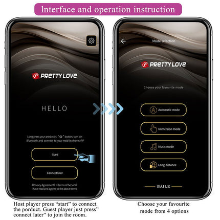Pretty Love - Klay - Stotende Ei-vibrator - App Control - Paars-Rimbastore.com