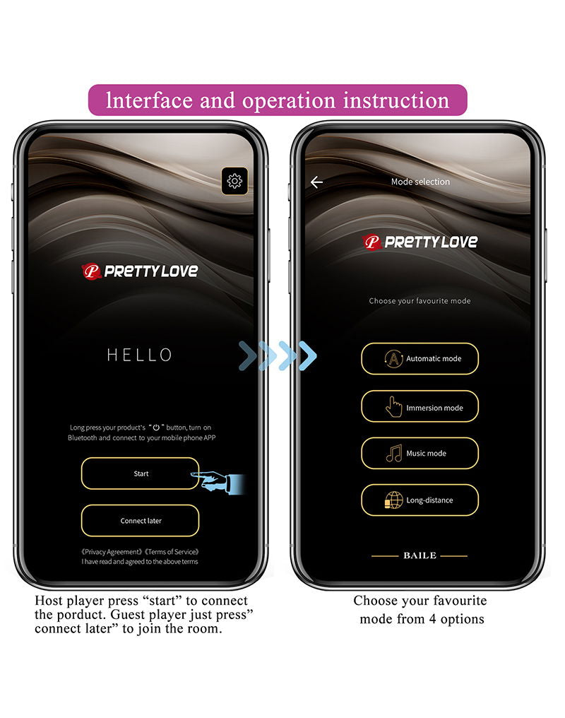 Pretty Love - Klay - Stotende Ei-vibrator - App Control - Paars-Rimbastore.com