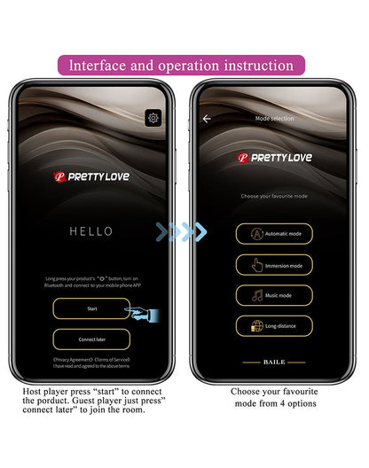 Pretty Love - Klay - Stotende Ei-vibrator - App Control - Paars-Rimbastore.com