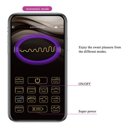 Pretty Love - Klay - Stotende Ei-vibrator - App Control - Paars-Rimbastore.com