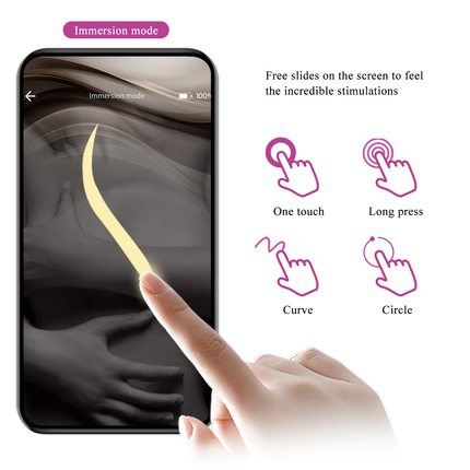 Pretty Love - Klay - Stotende Ei-vibrator - App Control - Paars-Rimbastore.com