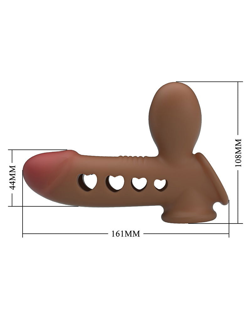 Pretty Love - Tyronn - Opblaasbare Penis Sleeve - Medium Huidskleur-Rimbastore.com