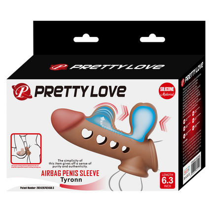 Pretty Love - Tyronn - Opblaasbare Penis Sleeve - Medium Huidskleur-Rimbastore.com