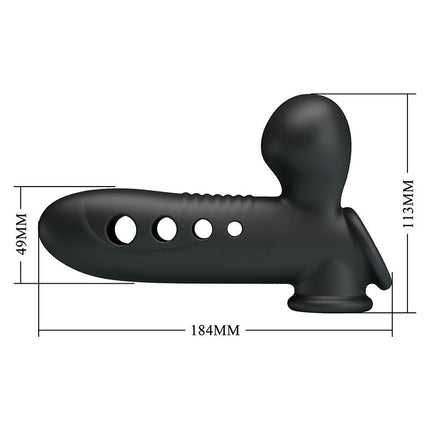 Pretty Love - Crane - Opblaasbare Penis Sleeve - Zwart-Rimbastore.com