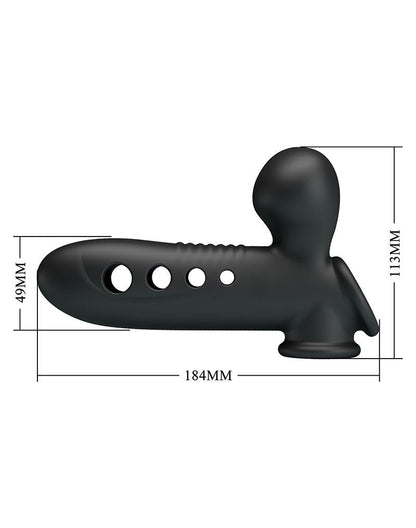 Pretty Love - Crane - Opblaasbare Penis Sleeve - Zwart-Rimbastore.com
