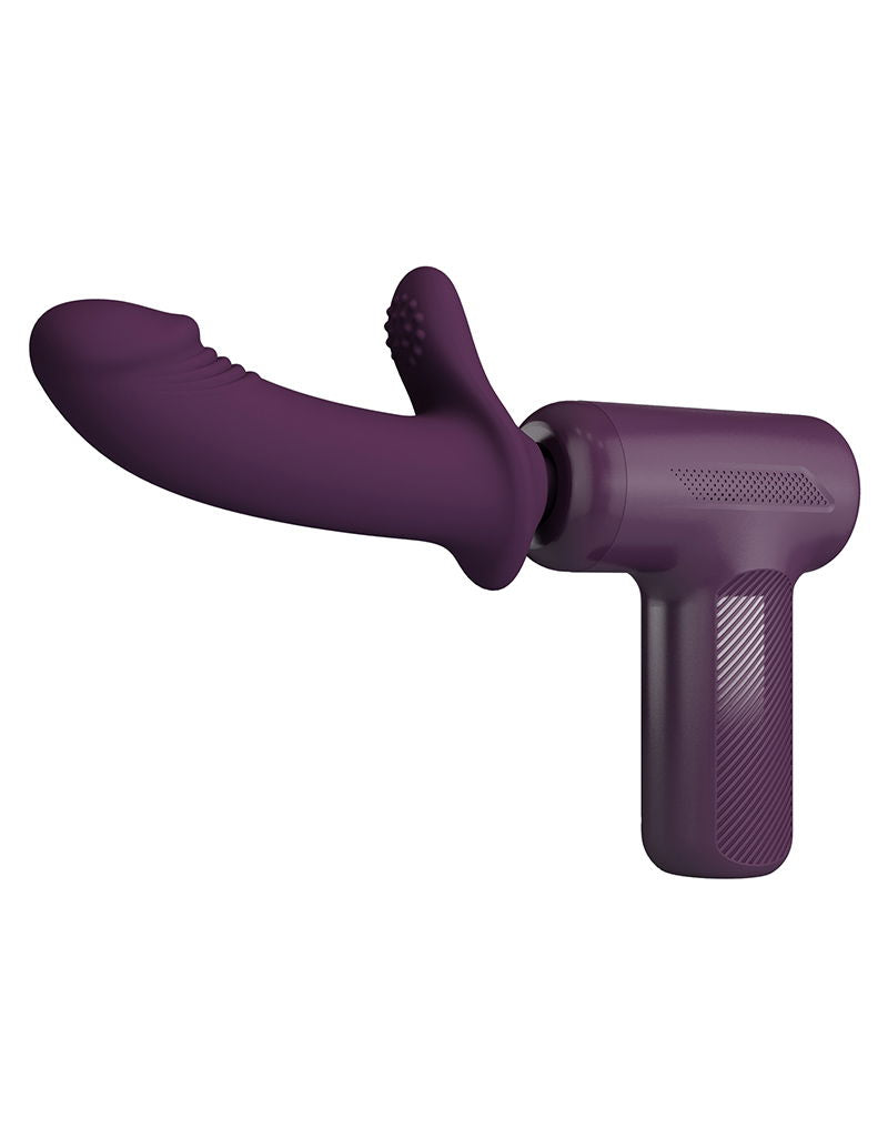 Pretty Love - DJ Scholar - Stotende Massager - Paars-Rimbastore.com