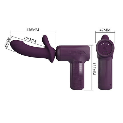 Pretty Love - DJ Scholar - Stotende Massager - Paars-Rimbastore.com
