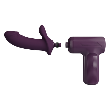 Pretty Love - DJ Scholar - Stotende Massager - Paars-Rimbastore.com