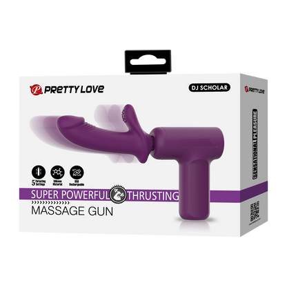 Pretty Love - DJ Scholar - Stotende Massager - Paars-Rimbastore.com