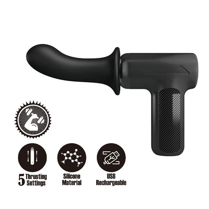 Pretty Love - DJ Scholar - Stotende Massager - Zwart-Rimbastore.com