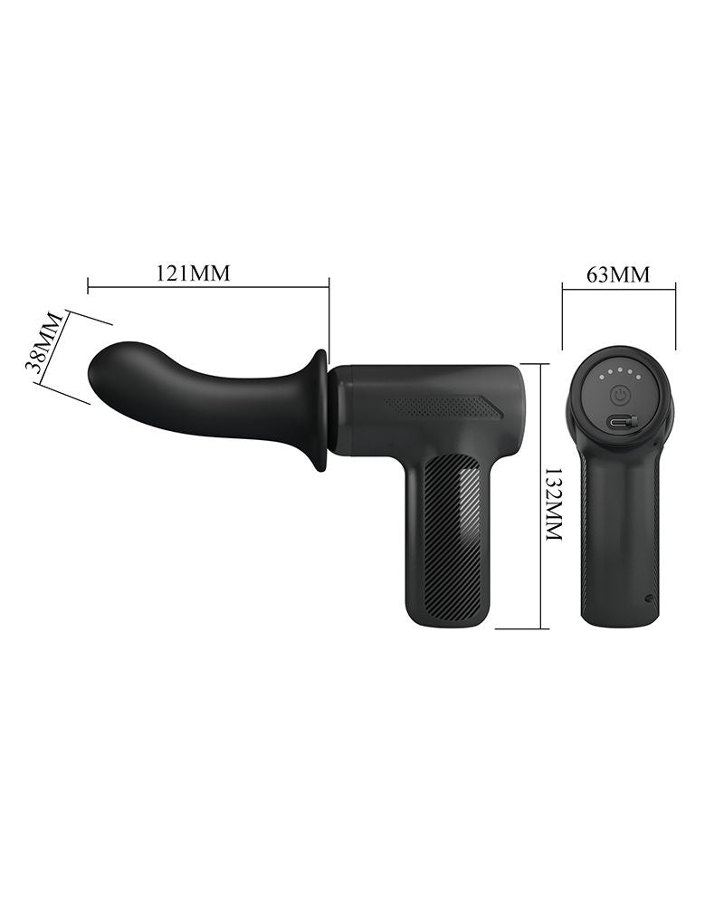 Pretty Love - DJ Scholar - Stotende Massager - Zwart-Rimbastore.com