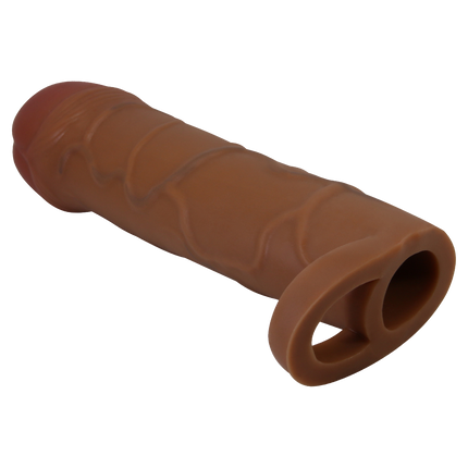 Pretty Love - Bunion - Verlengende Penis Sleeve met Cockring - 25mm - Bruin-Erotiekvoordeel.nl