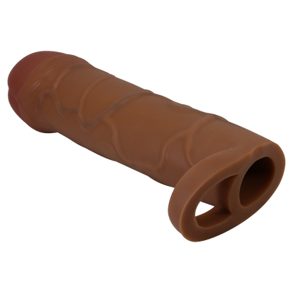 Pretty Love - Bunion - Verlengende Penis Sleeve met Cockring - 25mm - Bruin-Erotiekvoordeel.nl