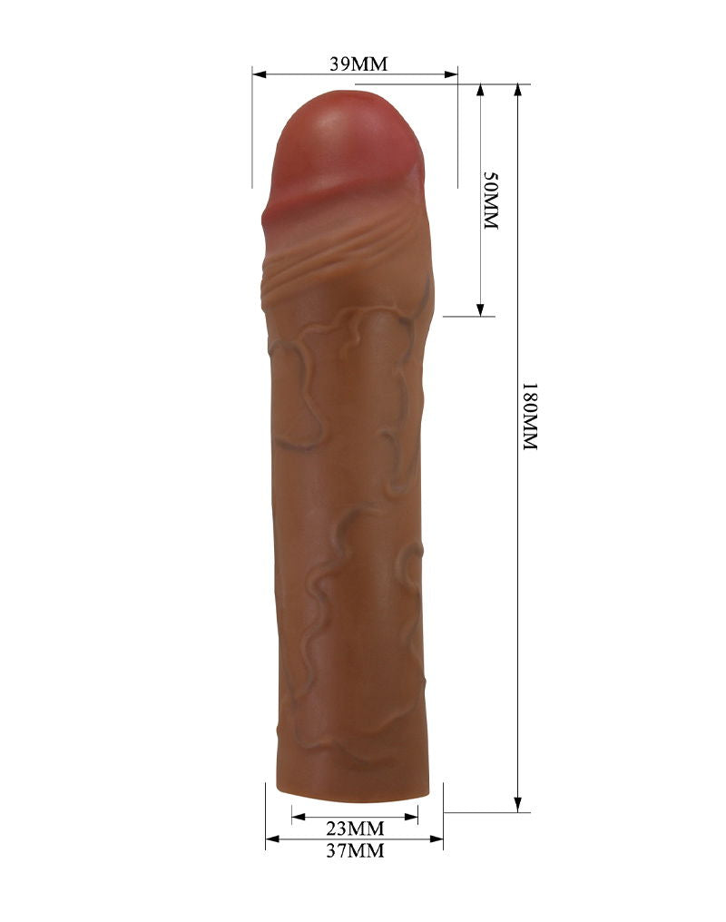 Pretty Love - Chane - Penisverlenger - 50mm - Bruin-Erotiekvoordeel.nl
