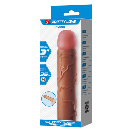 Pretty Love - Kylian - Penisverlenger - 75mm - Bruin-Rimbastore.com