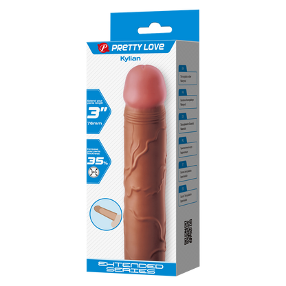 Pretty Love - Kylian - Penisverlenger - 75mm - Bruin-Rimbastore.com