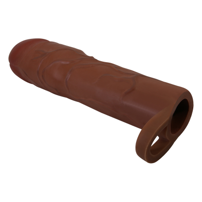 Pretty Love - Gerd - Cockring met verlengde Penis Sleeve - 75mm - Bruin-Rimbastore.com