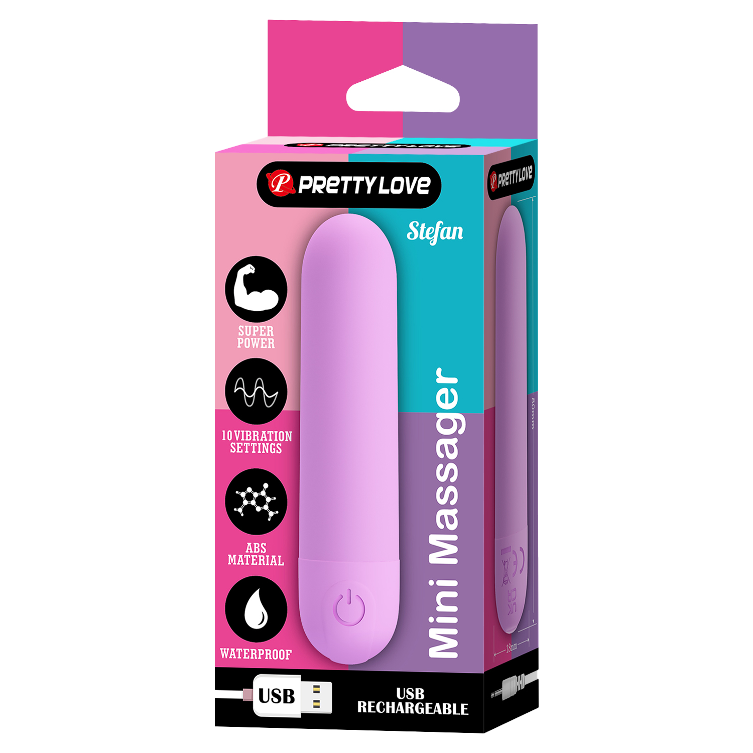 Pretty Love - Stefan - Mini Bullet Vibrator - Lila-Erotiekvoordeel.nl