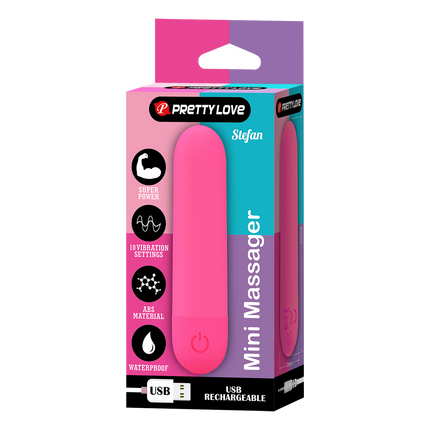 Pretty Love - Stefan - Mini Bullet Vibrator - Roze-Rimbastore.com