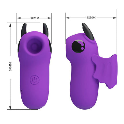 Pretty Love - Mini Fun Toys - Magic Devil - Vinger Vibrator - Paars-Erotiekvoordeel.nl