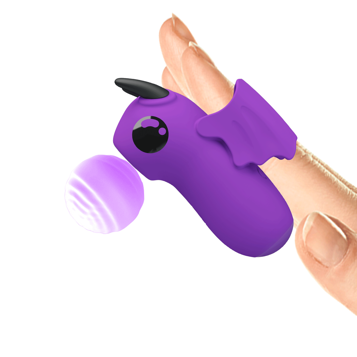 Pretty Love - Mini Fun Toys - Magic Devil - Vinger Vibrator - Paars-Erotiekvoordeel.nl