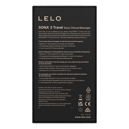 Lelo - Sona 2 Travel - Luchtdruk Vibrator - Paars-Erotiekvoordeel.nl