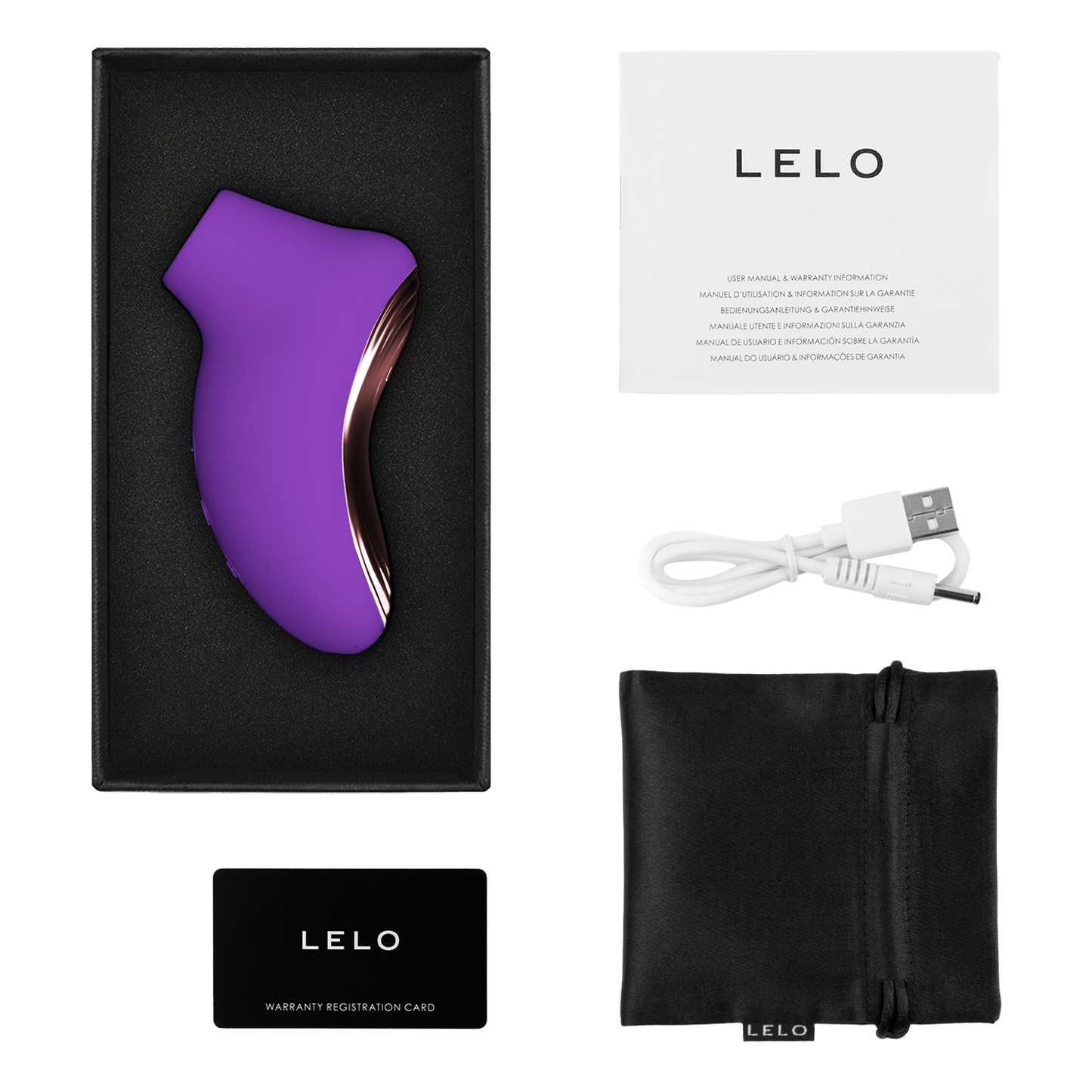 Lelo - Sona 2 Travel - Luchtdruk Vibrator - Paars-Erotiekvoordeel.nl